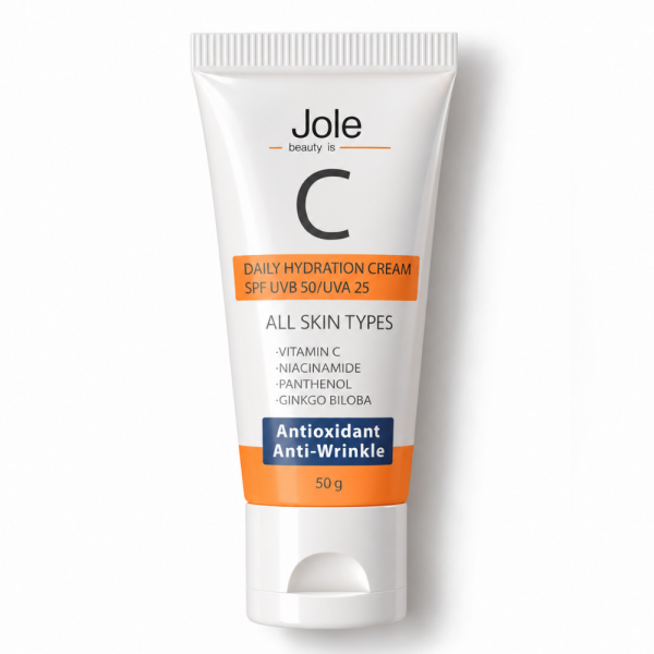 Легкий солнцезащитный крем с витамином C Jole Daily Hydrating Cream SPF UVB 50 UVA 25 50г