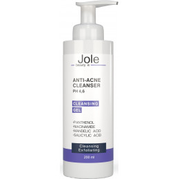 Гель для умывания с салициловой и миндальной кислотами Jole Anti-Acne Cleanser 200ml