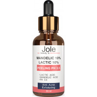 ПИЛИНГ С МИНДАЛЬНОЙ И МОЛОЧНОЙ КИСЛОТАМИ Jole Mandelic 10% + Lactic 10% Peeling pH 3,5 30ml