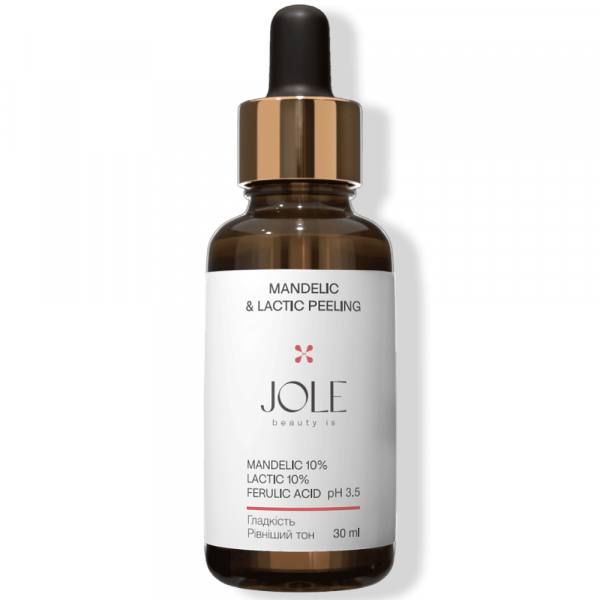 Пилинг с миндальной и молочной кислотами Jole Mandelic 10%+Lactic 10% Peeling pH 3,5 30ml