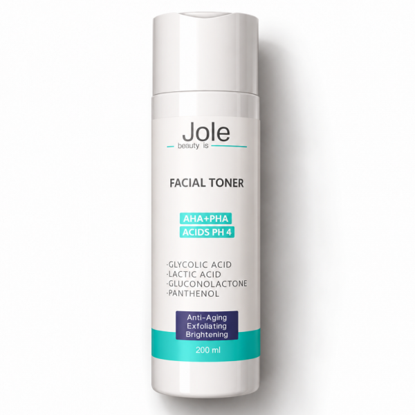 Тонер с кислотами для лица Jole Toner AHA+PHA Acids 200ml pН 4.0