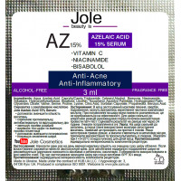 Сыворотка от акне с азелаиновой кислотой 15% Jole Anti Acne Azelaic acid Serum 3ml